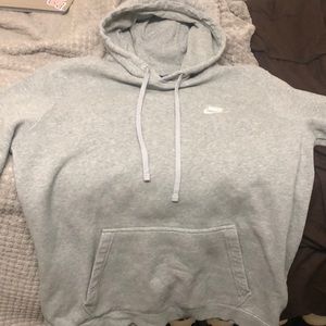 Gray Nike pullover hoodie